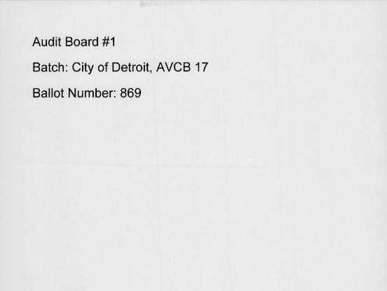 Audit board placeholder sheet from AVCB scans
